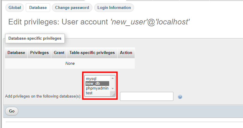 How to Create a Database in MySQL, Creating a Database Using phpMyAdmin 6