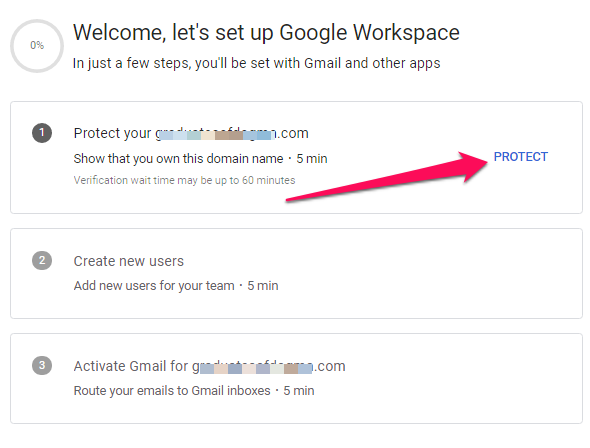 Create my Workspace Email account, How to Verify Google Workspace Account 3