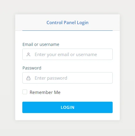 Working with the .htaccess and Redirects, Step 1: Log into SPanel’s User Interface.