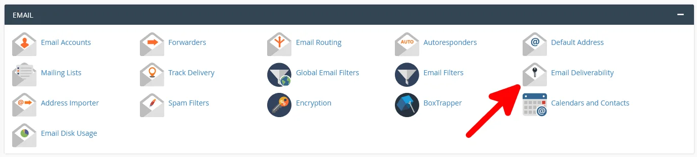 Add an SPF record, cPanel