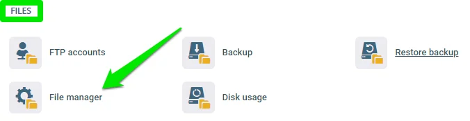 How to Use the robots.txt File to Improve the Way Search Bots Crawl Your Website?, Step 2: Open the File Manager